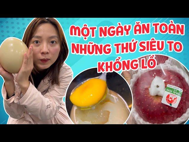 Một Ngày Ăn Toàn Những Thứ Siêu To Khổng Lồ | Pít Ham Ăn