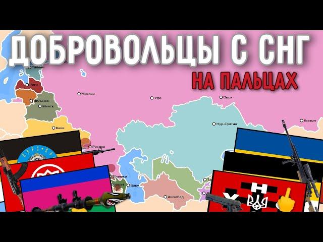 СНГ добровольцы в недавних конфликтах на пальцах