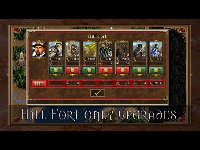 Hill Fort only EXTRA creature upgrades - Third Upgrades mod - Heroes 3