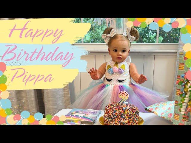 My Reborn Doll Pippa Turns 2  Reborn Roleplay Birthday Party  #reborn #dolls #roleplay