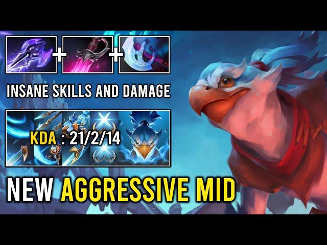 How to Solo Mid Lane with Khanda Manta Style New Aggressive Hero Kez Insane Skill and Damage Dota 2