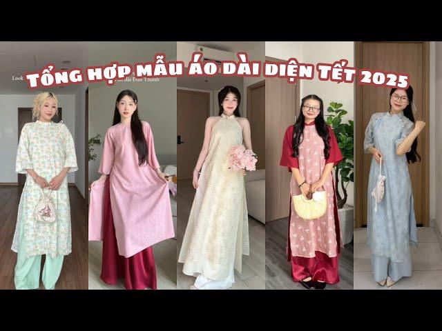 [Shopee Haul] Tổng hợp các mẫu ÁO DÀI diện Tết 2025| Sắm đồ mặc tết 2025