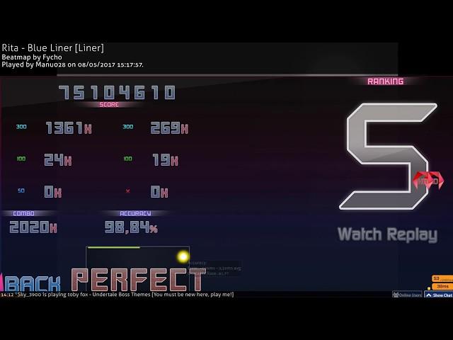 Manu028 | Rita - Blue Liner [Liner] +HD,HR FC 98,84%