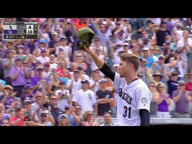 7/9/17: Freeland takes no-hitter into 9th in 10-0 win