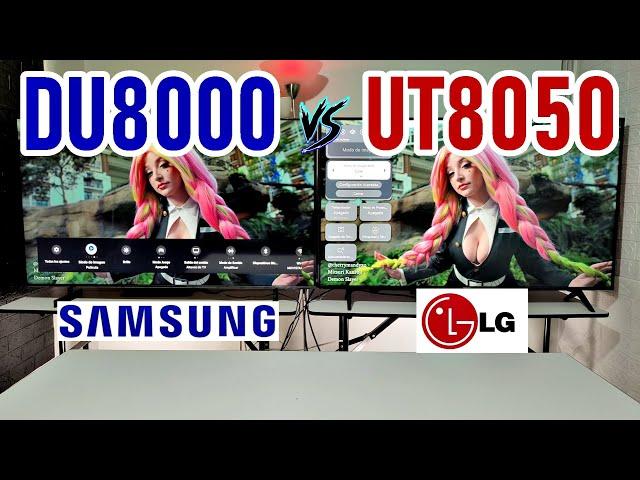 SAMSUNG DU8000 vs LG UT8050 / 4K SMART TVS