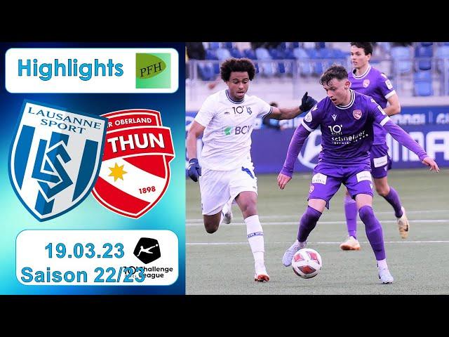 Highlights: FC Lausanne - Sport vs FC Thun (19.03.2023)