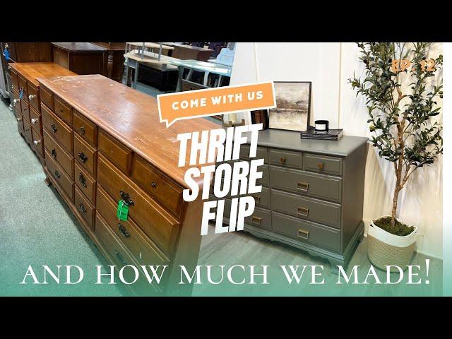 Thrift Store Furniture Flip: And How Much We Made!