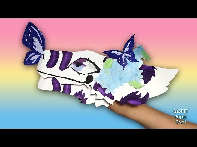 How to make a paper Dragon-Butterfly on hand. / Sofit PaperCraft / DIY