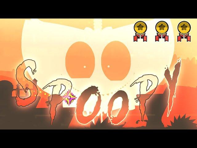 "Spoopy" by Unzor [All Coins] | Geometry Dash 2.11