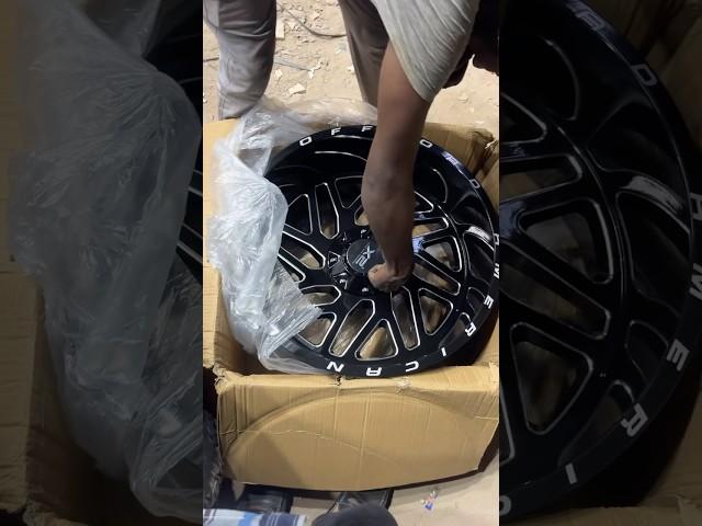 22inch Alloy Wheels install in Thar