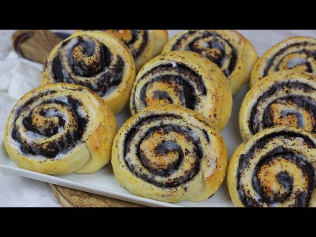 Weiche Mohnschnecken I Nach diesem Rezept werdet ihr Mohn lieben