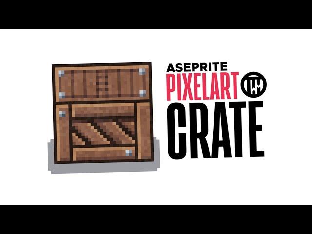 Creating a pixel art crate in Aseprite! | TutsByKai