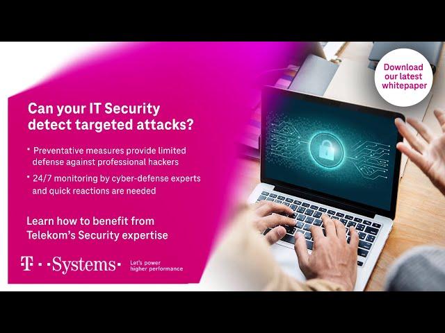 Managed Cyber Defense: in action around the clock against cyber attacks | T-Systems