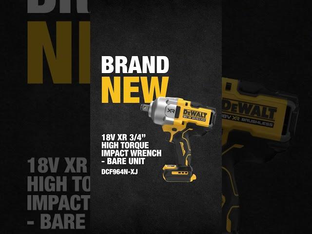 NEW from DEWALT® | 18V XR 3/4 in. High Torque Impact Wrench (DCF964N-XJ)