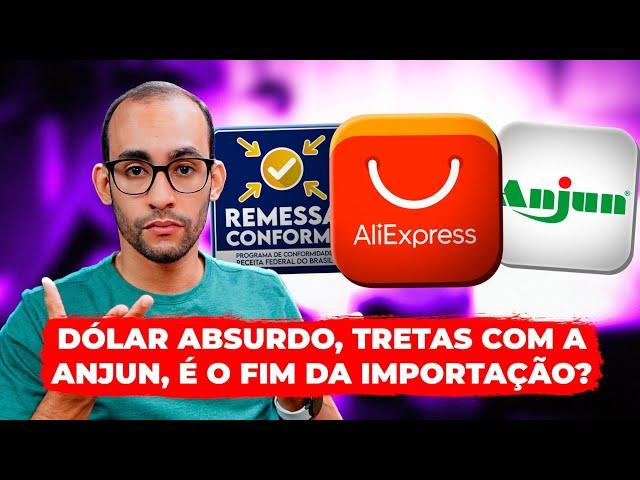 A IMPORTAÇÃO TÁ FICANDO IMPOSSÍVEL! Entrega PÉSSIMA da ANJUN, DÓLAR ALTO, + IMPOSTO... E AGORA?