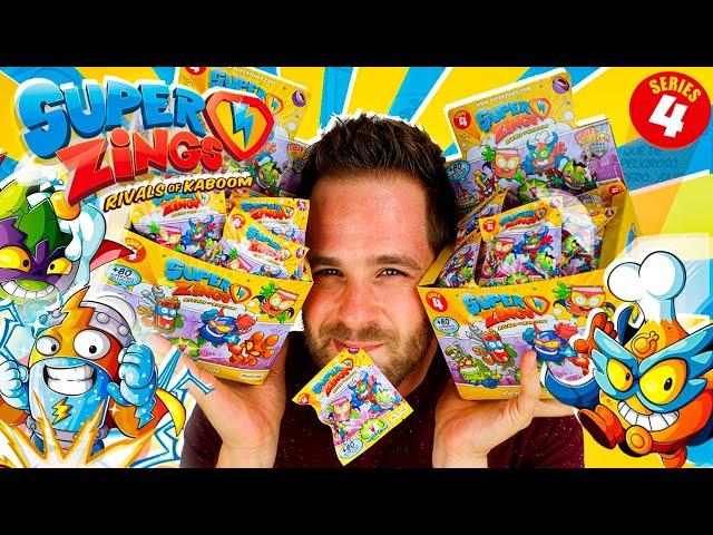 SuperZings Series 4 UNBOXING FULL BOX 50 BLIND BAGS | Pe Toys