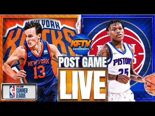 Knicks vs Pistons Summer League Reaction | Knicks Survive Pistons Comeback | EP 525