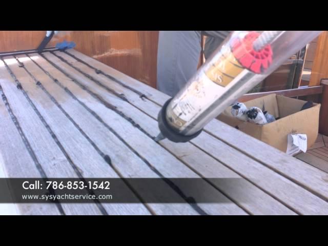 TEAK DECK, RE-CAULKING