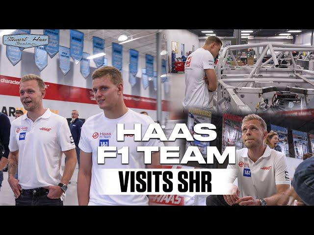 HAAS F1 TEAM VISITS NASCAR SHOP | Stewart-Haas Racing | Haas F1 Team