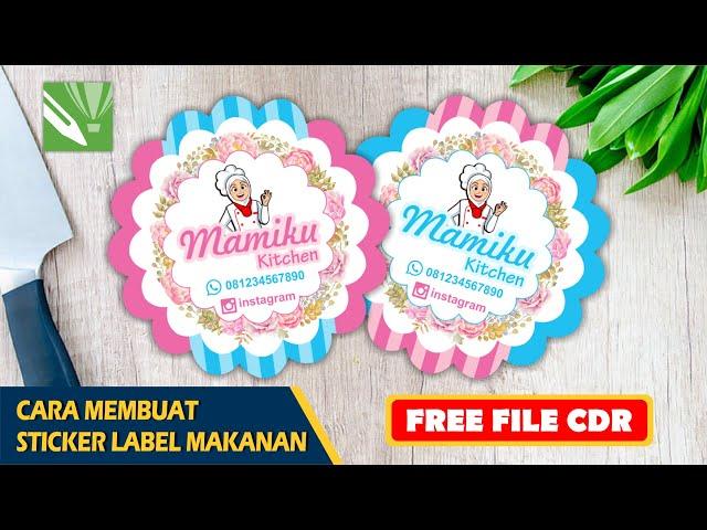 Cara Membuat Desain Stiker Label Makanan dengan Coreldraw