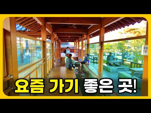 Amazing Natural Hot Spring Water Traveling to Korea | Solo Travel