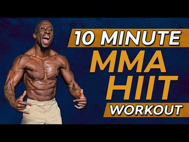 10 Minute MMA HIIT Workout – Burpee-Bodyweight Circuit