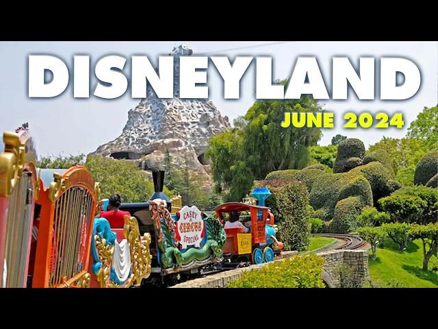 Runaway Railway, Casey Jr. Train, Astro Orbitor, Disneyland Railroad | Disneyland Tour June 2024