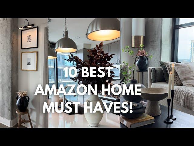 10 BEST AMAZON HOME DECOR + HOUSEHOLD MUST HAVES 2024 | furniture, lighting, organization, and MORE