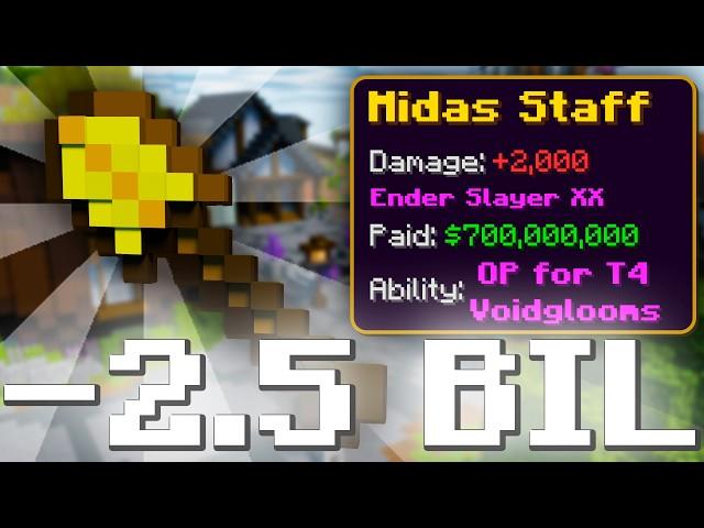 The *NEW* Midas Staff is CRAZY For T4 Voidglooms (One Tap) Hypixel Skyblock