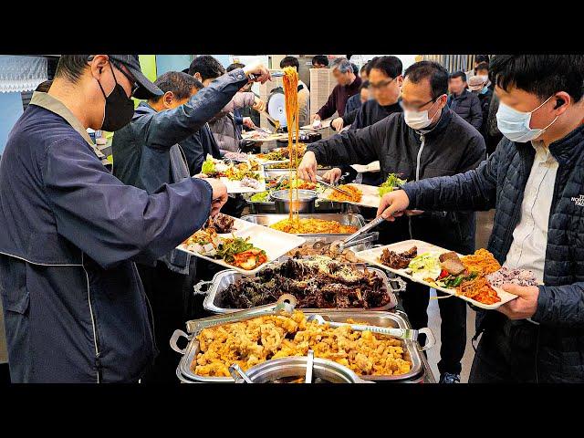 Amazing Korean buffet master with thousands of customers every day / Korean street food