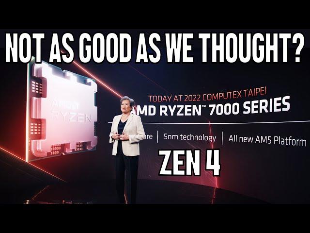 AMD Zen 4 Ryzen 7000 Appears to Be Quite Disappointing - Is It Too Slow?