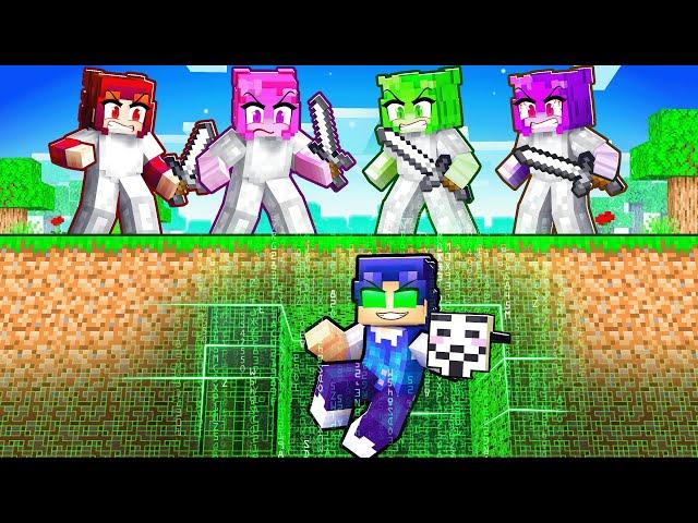 POPULAR FAN GIRL HUNTERS vs HACKER SPEEDRUNNER In Minecraft!