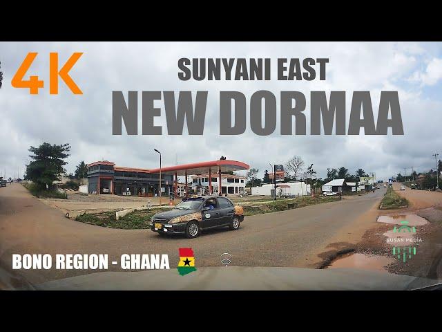 New Dormaa Drive Tour in the Sunyani East Bono Region of Ghana 4K