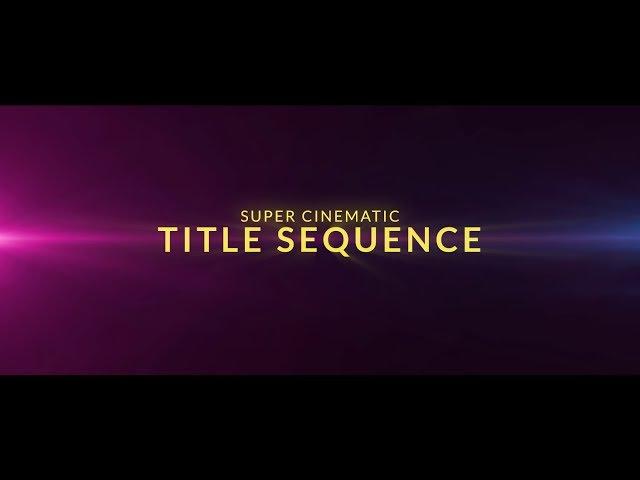 FREE Cinematic Trailer Title Template - After Effects