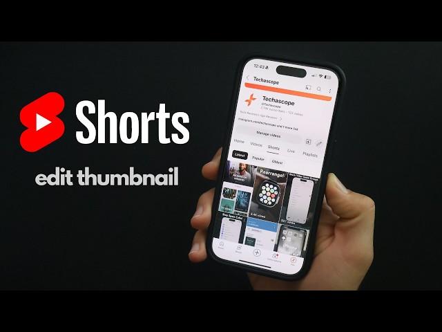 How To Edit YouTube Shorts Thumbnail