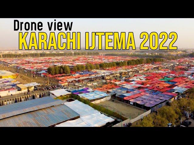 Karachi Ijtema drone View 2022 | First Day | Karachi Biggest Ijtema Gah | Karachi Drone View