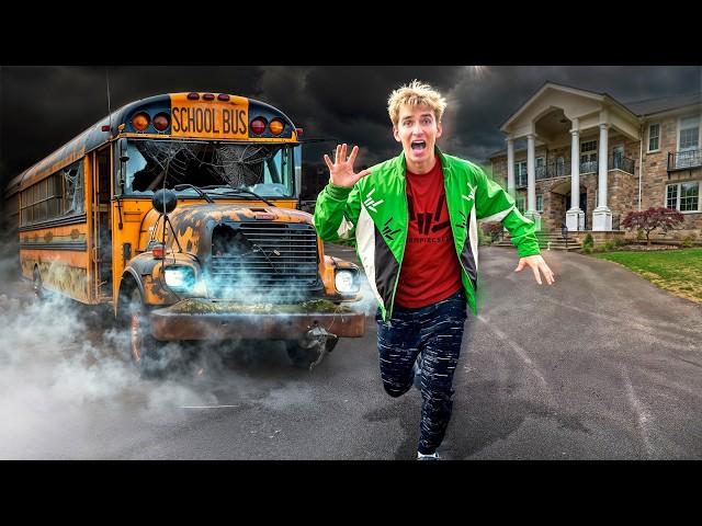 I Found A Haunted School Bus In My Backyard!