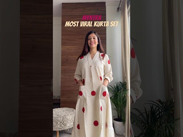 Myntra haul | myntra kurta set | most viral kurta set on Myntra #myntrahaul #shorts