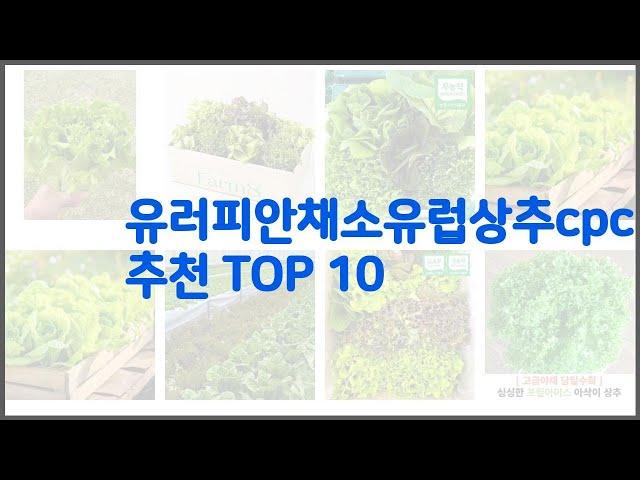 유러피안채소유럽상추cpc 추천 리얼 리뷰 구매량과 상품평으로 살펴본 TOP 10 상품