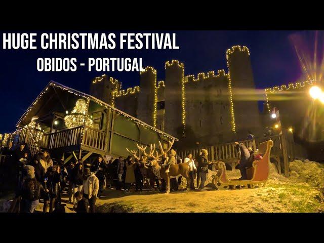 HUGE CHRISTMAS FESTIVAL - OBIDOS PORTUGAL