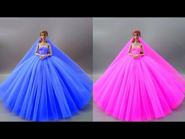 Barbie Doll Makeover Transformation ~ DIY Miniature Ideas for Barbie ~ Wig, Dress, Faceup, and More!