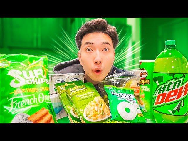 I Only Ate GREEN FOODS For 24 HOURS! (Terrible Idea..)