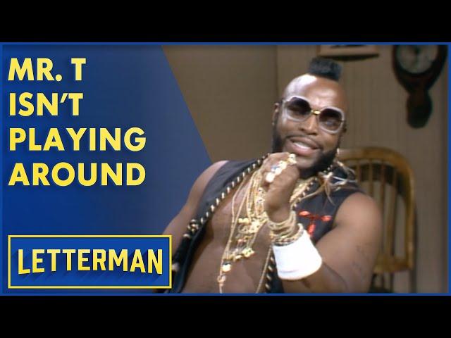 Mr. T Isn't A Fan Of Dave's Corny Jokes | Letterman