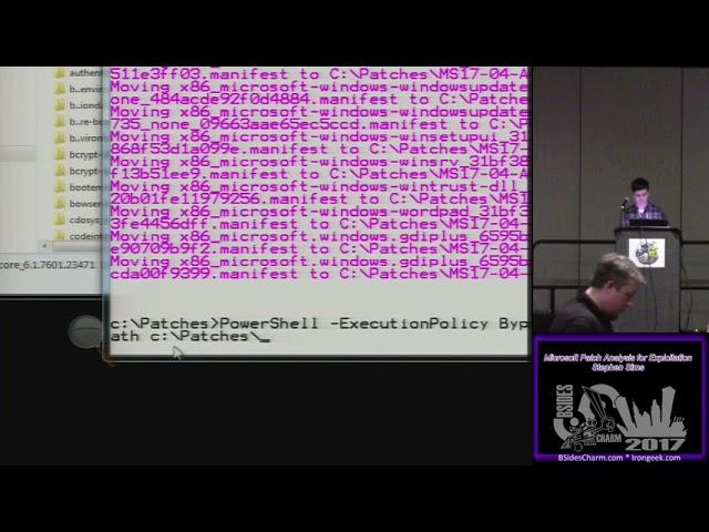 BSidesCharm - 2017 - Stephen Sims  - Microsoft Patch Analysis for Exploitation