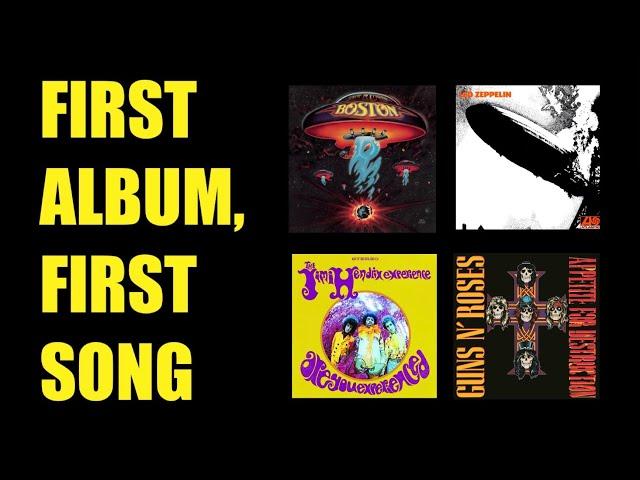 Top 25 Greatest Debut Rock Album Openers