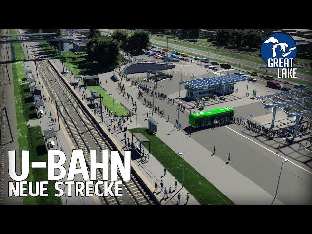 Neue U-Bahn-Strecke bringt sehr viele neue Passagiere in Cities Skylines 2! | Great Lake 97