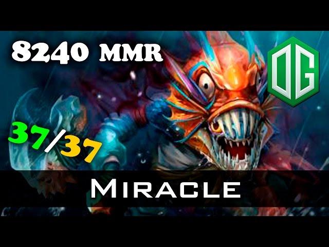 Miracle Slark 8240 MMR 37/37 mins Dota 2