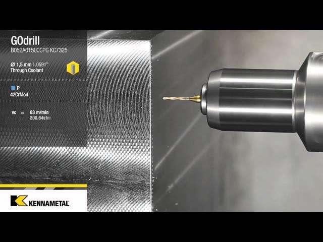 GOdrill™  Kennametal's First Microdrill