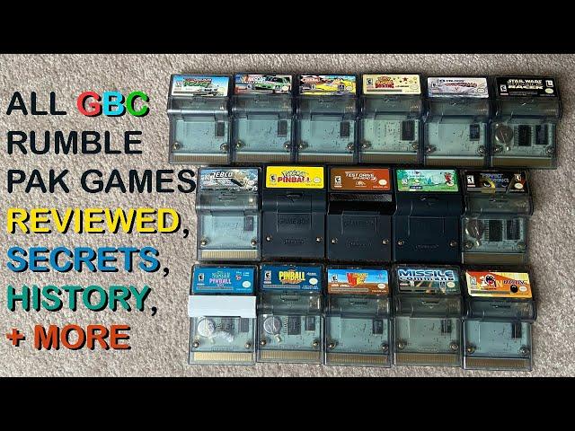 GBC Rumble Pak games - EVERYTHING you need to know