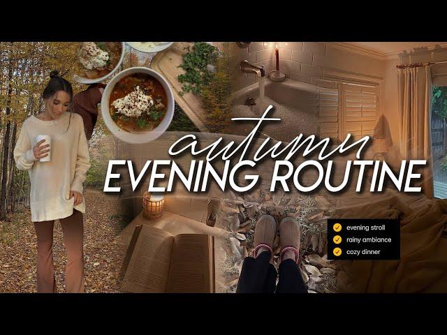 AUTUMN EVENING ROUTINE | my cozy, intentional, & peaceful fall night routine for 2023 ️